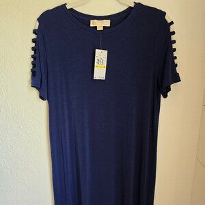 MICHAEL Michael Kors True Navy Size Medium Basics T-Shirt Dress **NWT**